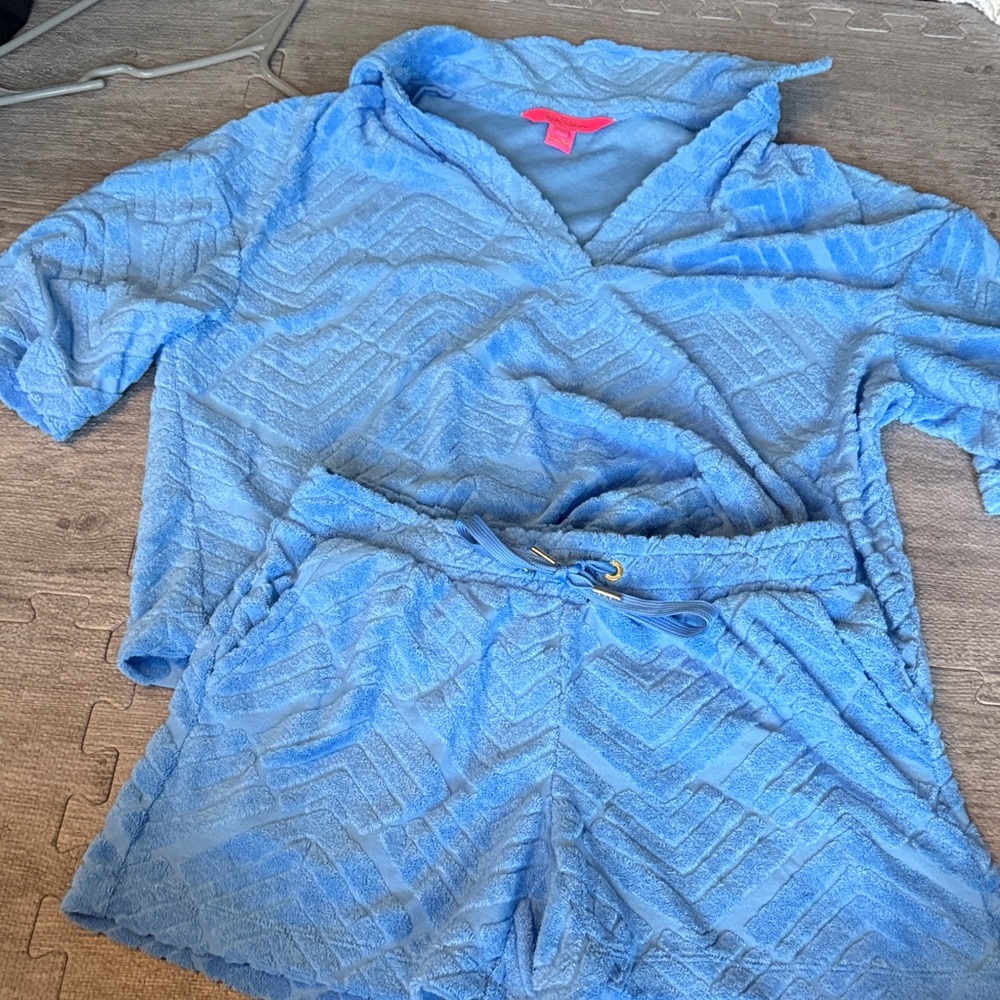 Lilly Pulitzer Soft Blue Lounge Set